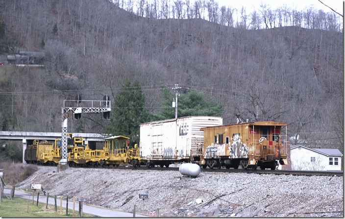 Orange CSX cab 904084 needs repainting.